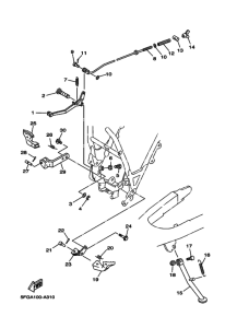 TTR225 Support & repose pied