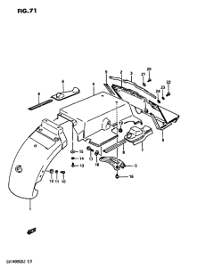 GV1400 Заднее крыло