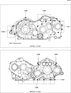 VN2000 Болты крепления картера