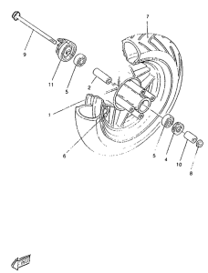 CW50RSP Переднее колесо