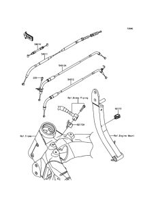 ZR1000 Тросы управления