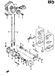 RG125 Клапан выхлопа
