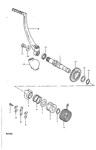 PE250 Ножной стартер