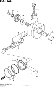 SV650 Коленвал