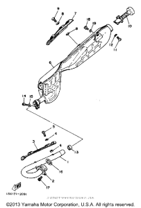 XT125KC Выхлопная система