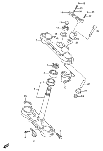 RMX250 Траверса нижняя