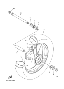 XV1600A Переднее колесо