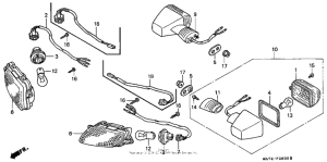 CBR1100XX Задний фонарь