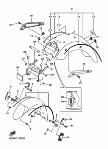 XVS1300CTF Крыло