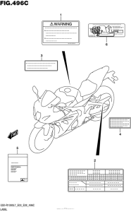 GSX-R1000 Label (Gsx-R1000L7 E33)