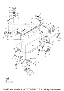 XVS950A Задний торм цилиндр