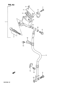 RG125 Передний тормозной цилиндр
