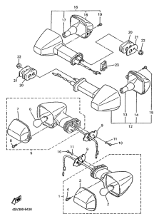YZF1000R Поворотники