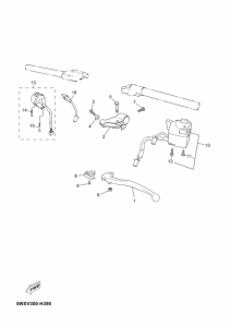 TZR50 Interruptor  manillar&palanc