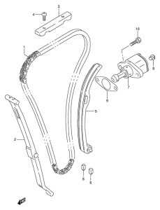 GSX250 Держатель направляющей