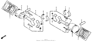 GL1100I Поршни