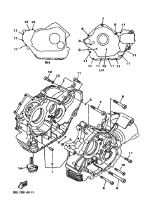 BT1100 Картер двигателя