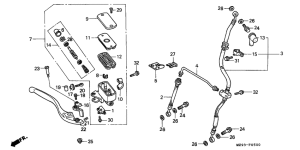 ST1100P Fr. brake master cylinder