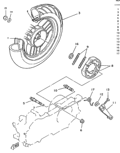 YE50 Переднее колесо