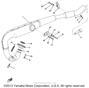 MX125B Выхлопная система