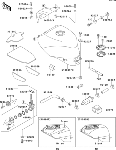 ZX400 Fuel tank(1 / 2)(zx400-l8)