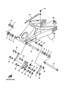 TZ125 Задний рычаг и подвеска