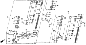 GL1500I I front fork