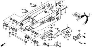 CR125R Swingarm 87-88