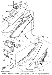 FZR1000A Боковые обтекатели