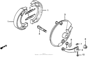 CR80R Передний тормоз