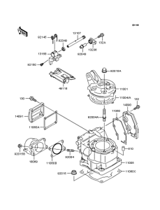 KX125 Цилиндр и головка цилиндров