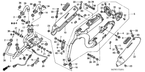 VFR800 (ABS) Глушитель