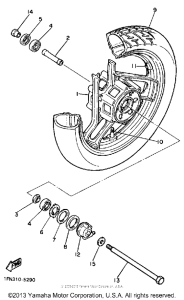  Переднее колесо