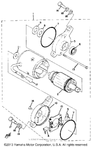 XS650G Стартер