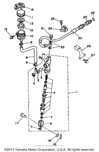 WR200RD Задний торм цилиндр