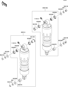 VN1600 Подвеска  /  амортизатор