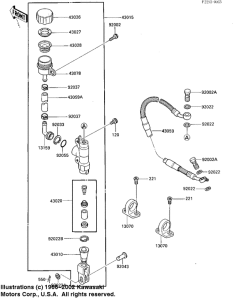 KX125 Задний тормозной цилиндр