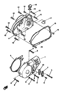 YZ50H Боковые крышки