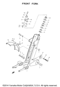 MG1T Передняя вилка
