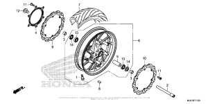 CBR650F Переднее колесо