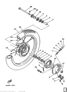 DT50MX Переднее колесо