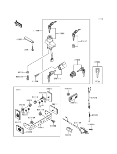 KLE500 Замок зажигания