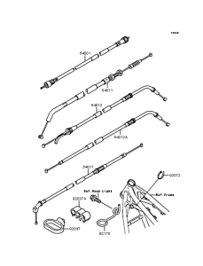 ZR750 Тросы управления