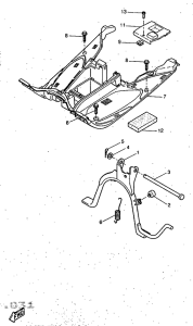 YQ50 Stand. footrest