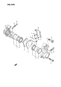 GSX1100 Передний суппорт тормозной
