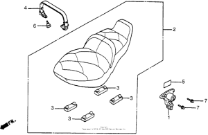 VT500C Vt500c seat 85-86