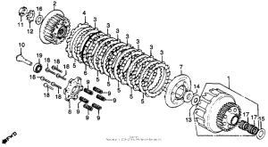 CB750 Сцепление