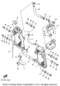YZ125G1 Радиатор и Патрубки