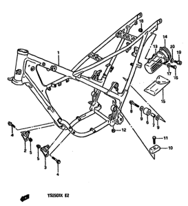 TS250 Frame comp
