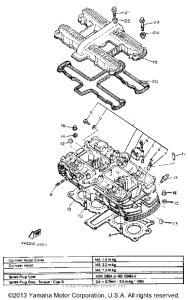 XJ550RK Головка цилиндров